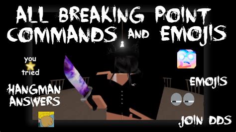 Breaking Point Commands .
